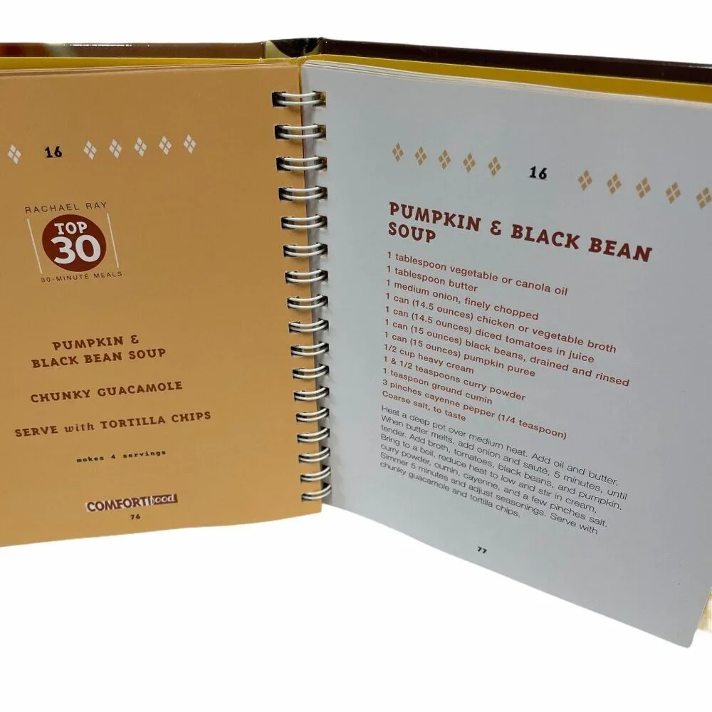 Rachael Ray Cookbook‎ Top 30 30-Minute Meals Comfort Food Spiral Bound